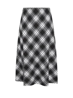 Yours Curve Check Maxi Skirt