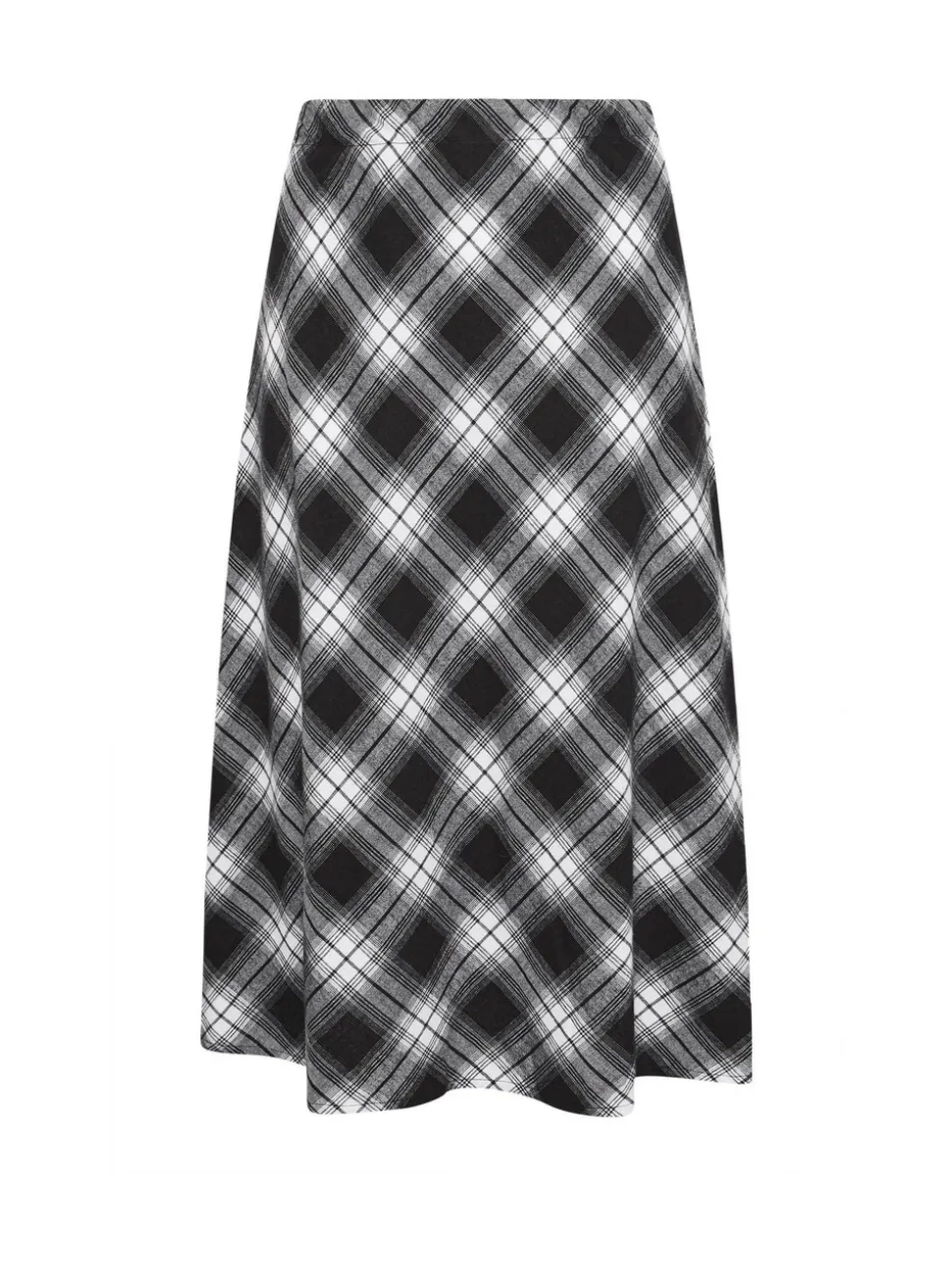 Yours Curve Check Maxi Skirt