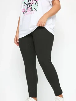 Yours Curve elastische broek van pontestof