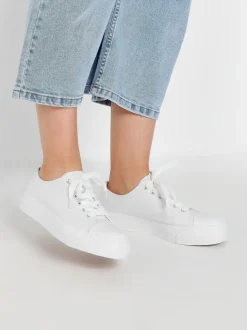 Yours Curve Extra-Wide Fit Canvas Trainers