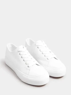 Yours Curve Extra-Wide Fit Canvas Trainers