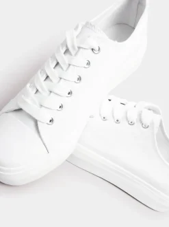 Yours Curve Extra-Wide Fit Canvas Trainers