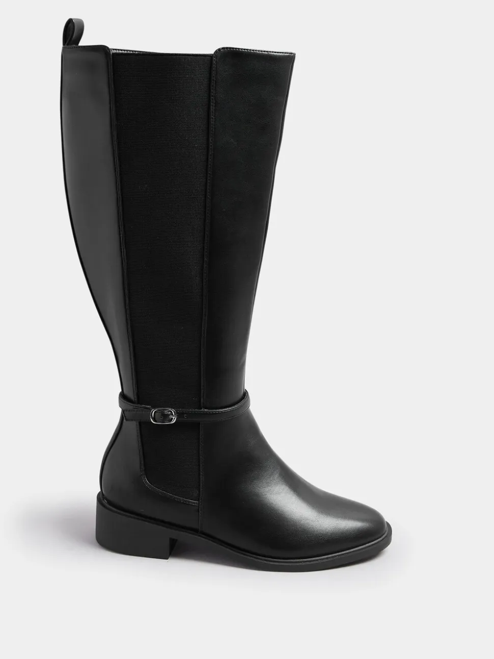 Yours Curve Extra-Wide Fit Elastic Riding Boots