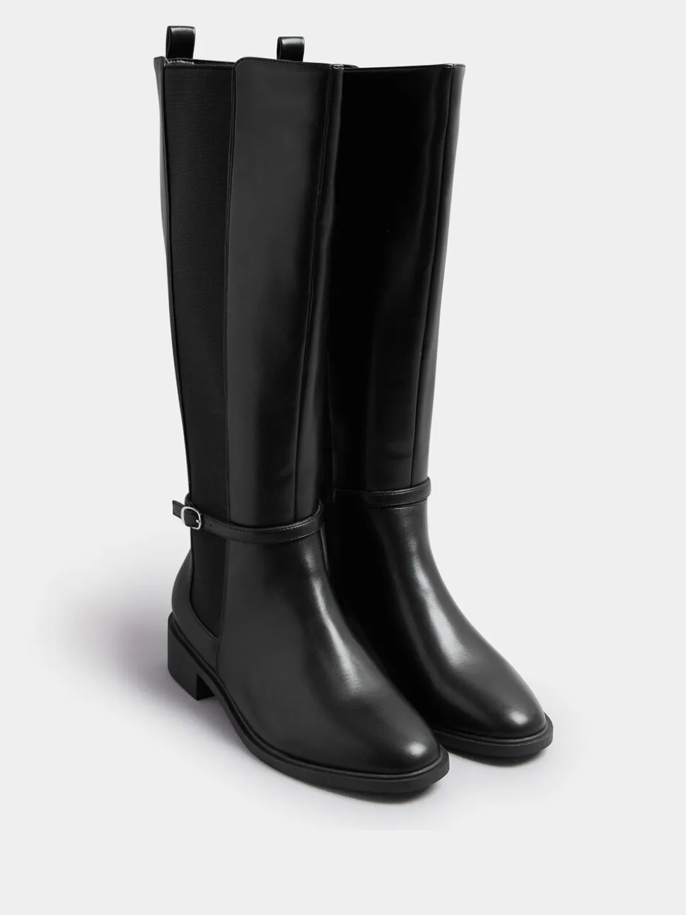 Yours Curve Extra-Wide Fit Elastic Riding Boots