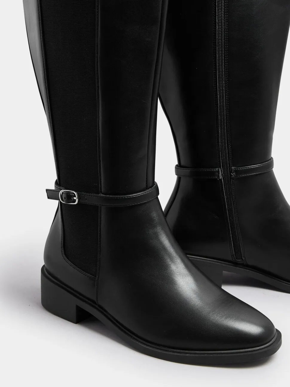 Yours Curve Extra-Wide Fit Elastic Riding Boots