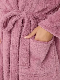 Yours Curve Fluffy Shawl Collar Robe