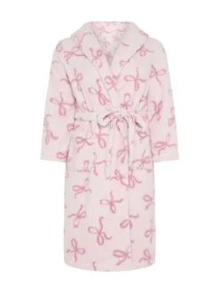 Yours Curve Fluffy Strikken Sjaalkraag Badjas