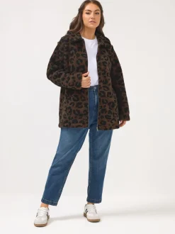Yours Curve Heavy Borg Zip Thru Fleece