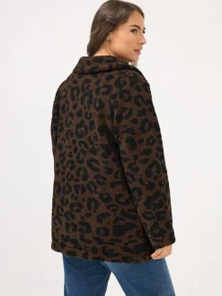 Yours Curve Heavy Borg Zip Thru Fleece