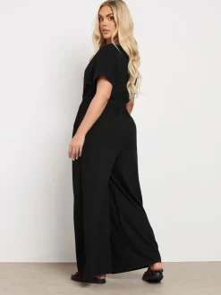 Yours Curve jumpsuit van 100% katoen