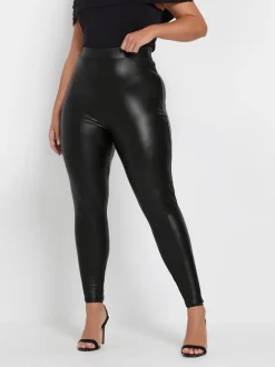 Yours Curve legging met coating en stretch