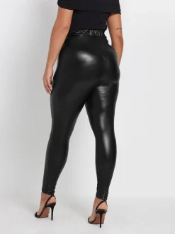 Yours Curve legging met coating en stretch