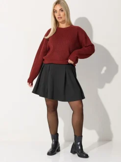 Yours Curve Limited Pleated Skirt