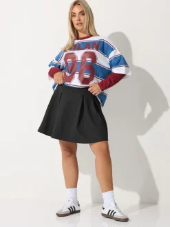 Yours Curve Limited Pleated Skirt