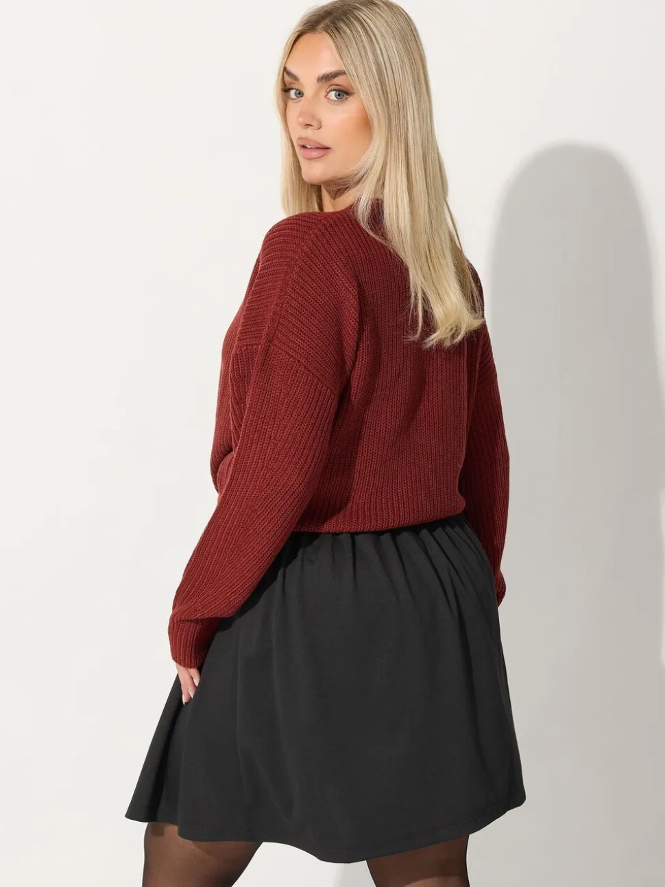 Yours Curve Limited Pleated Skirt