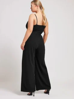 Yours Curve LONDON Diamante Corset Jumpsuit