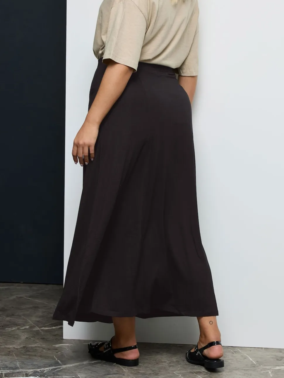 Yours Curve Maxi Jersey Stretch Skirt