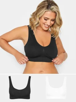 Yours Curve Padded Seamfree Bra 2 Pack