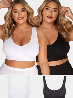 Yours Curve Seamless Unpadded Bra 2 Pack