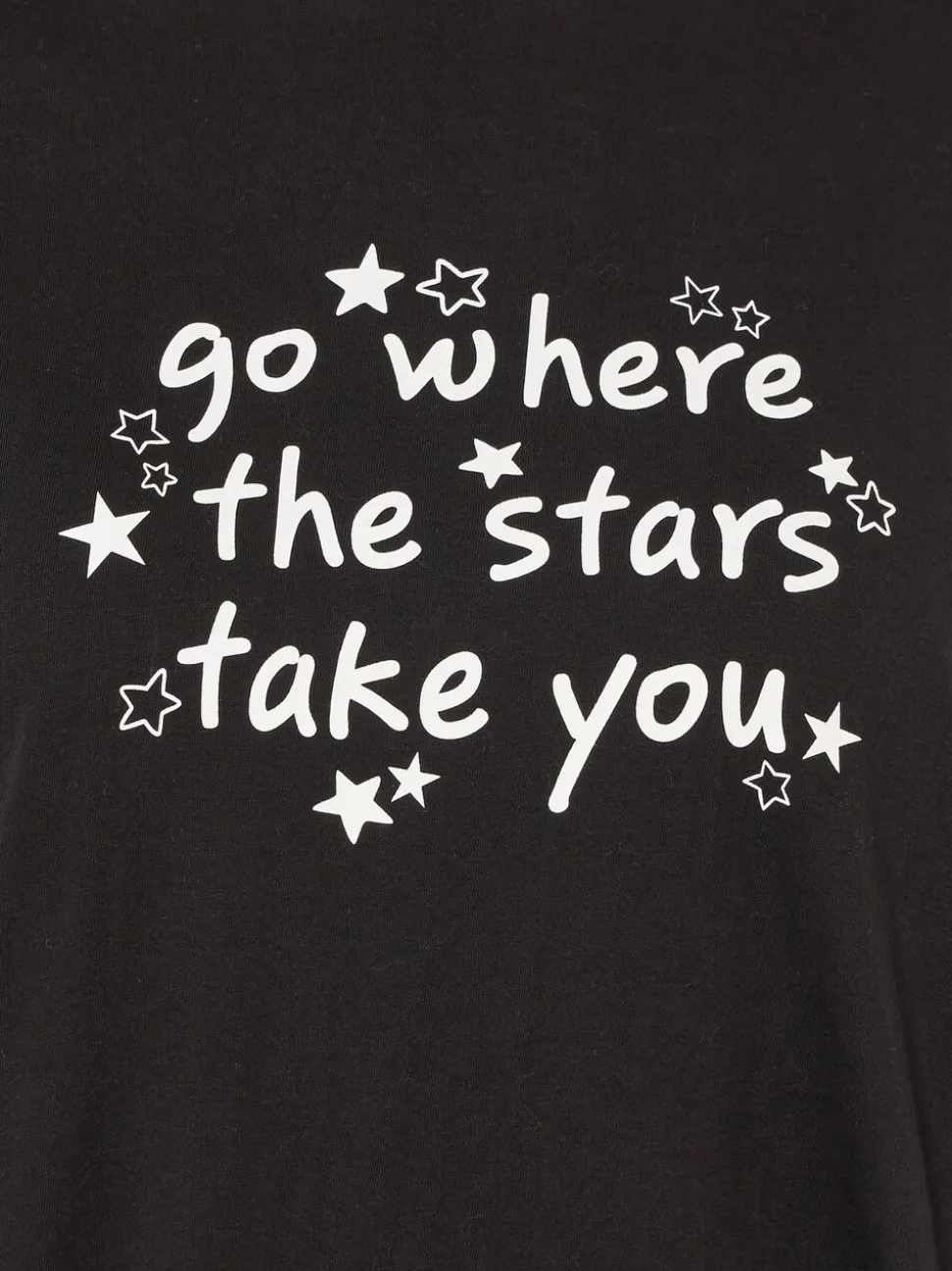 Yours Curve Stars Take You Long Sleeve Pyjamas and Tops Set