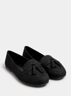 Yours Curve Wide Fit Micro Tassle Loafers