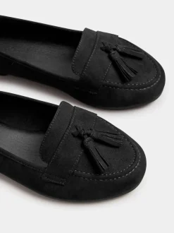 Yours Curve Wide Fit Micro Tassle Loafers
