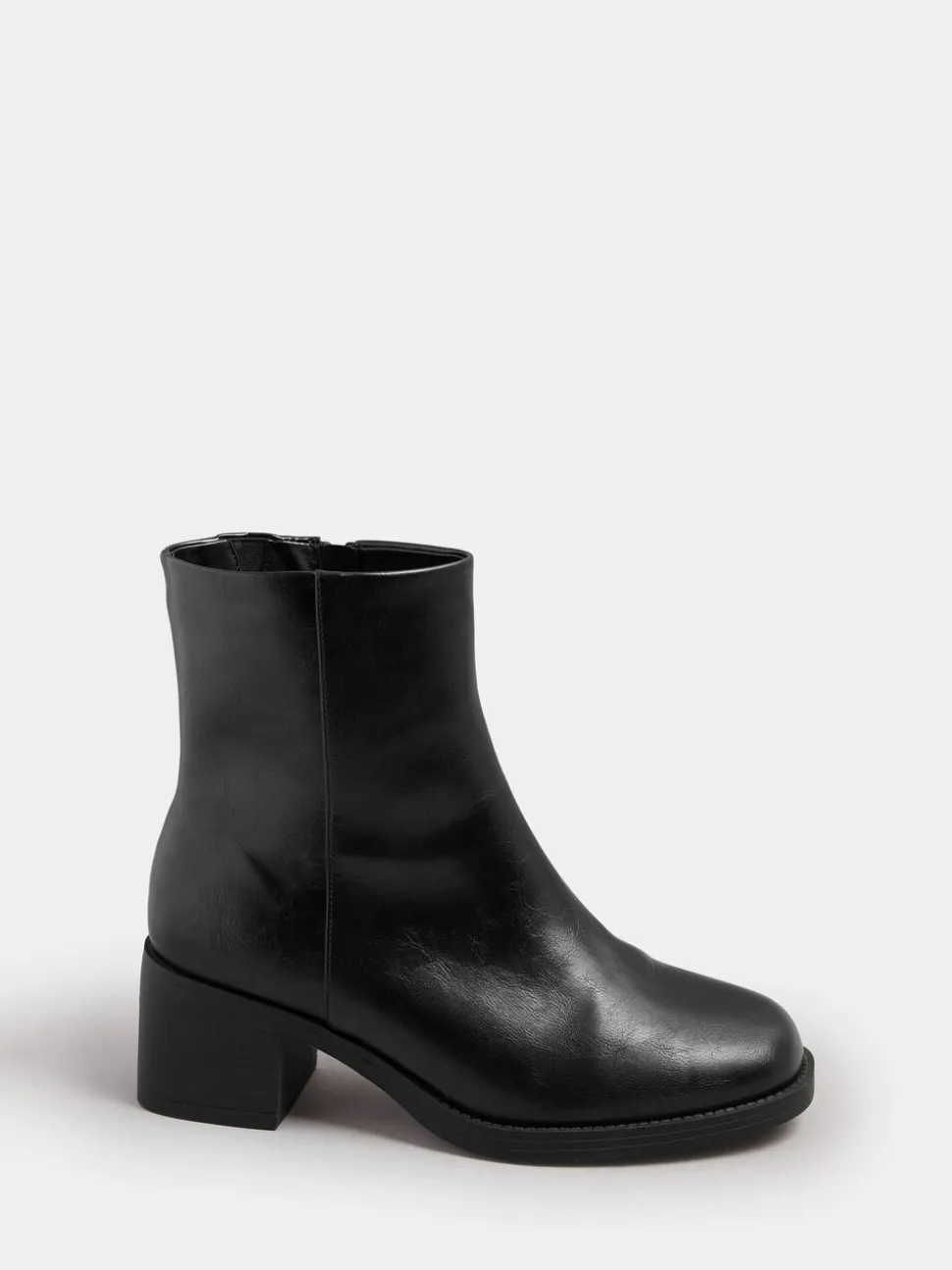 Yours Curve Wide Fit Square Ankle Boots