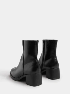Yours Curve Wide Fit Square Ankle Boots