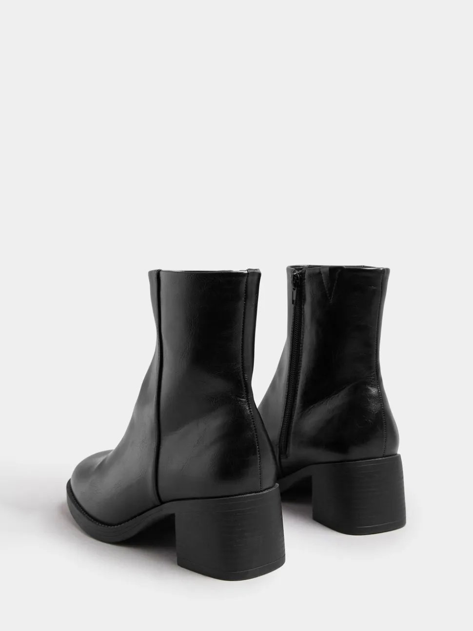 Yours Curve Wide Fit Square Ankle Boots