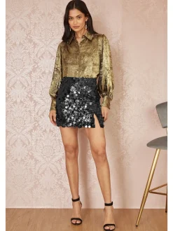 Yumi Sequin Mini Skirt
