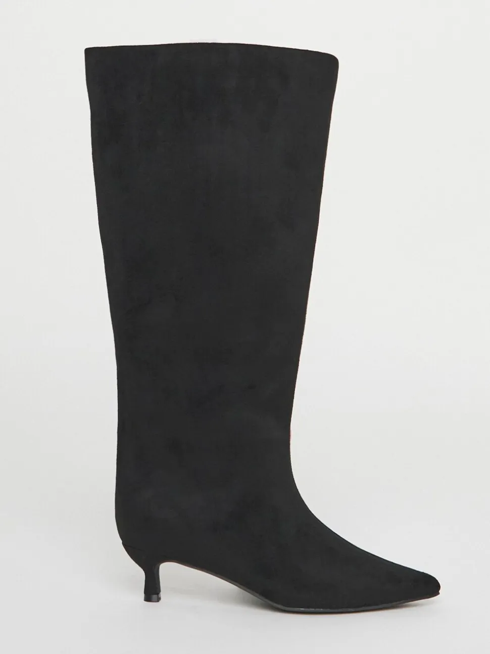 Zacht zwart - Simply Be Kitten Heel Straight Leg Boots