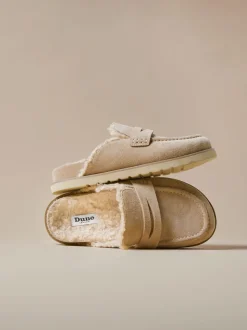 Zand - Dune London Goldy Lined Backless Loafers