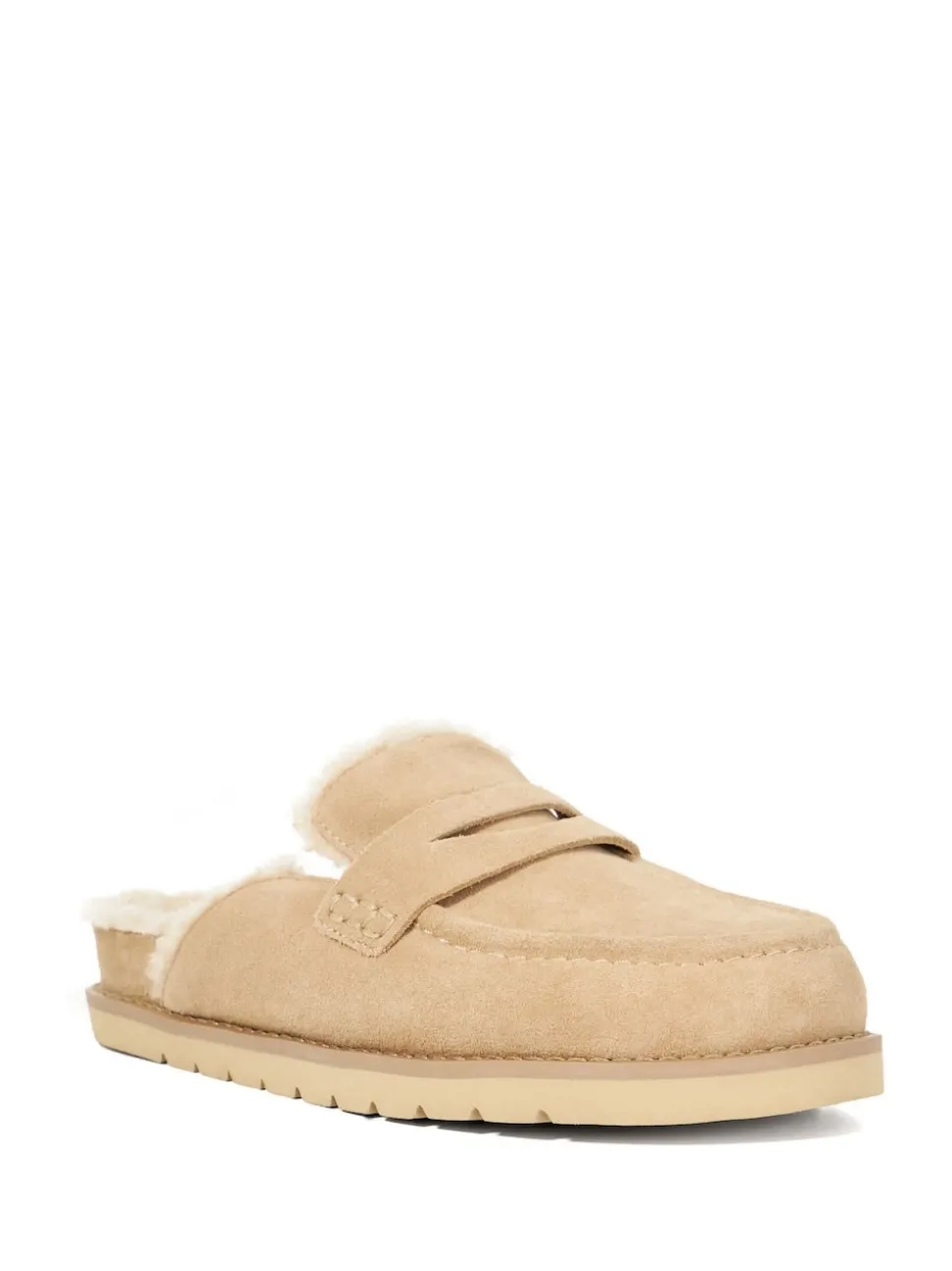 Zand - Dune London Goldy Lined Backless Loafers
