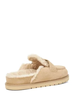 Zand - Dune London Goldy Lined Backless Loafers