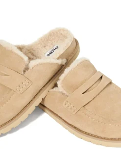 Zand - Dune London Goldy Lined Backless Loafers