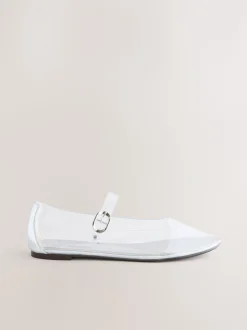 Zilver - Forever Comfort® Mary Jane-schoenen van vinyl met ronde neus