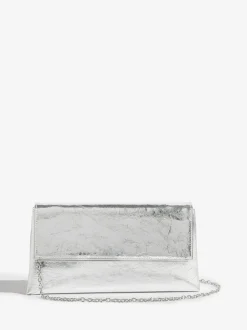 Zilver - Friends Like These Gold Foldover Clutch Bag