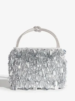 Zilver - Friends Like These Sequin Top Handle Bag