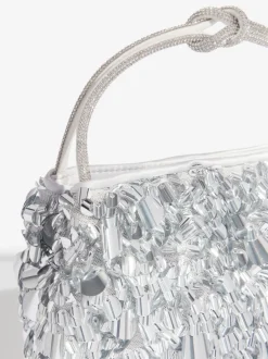 Zilver - Friends Like These Sequin Top Handle Bag