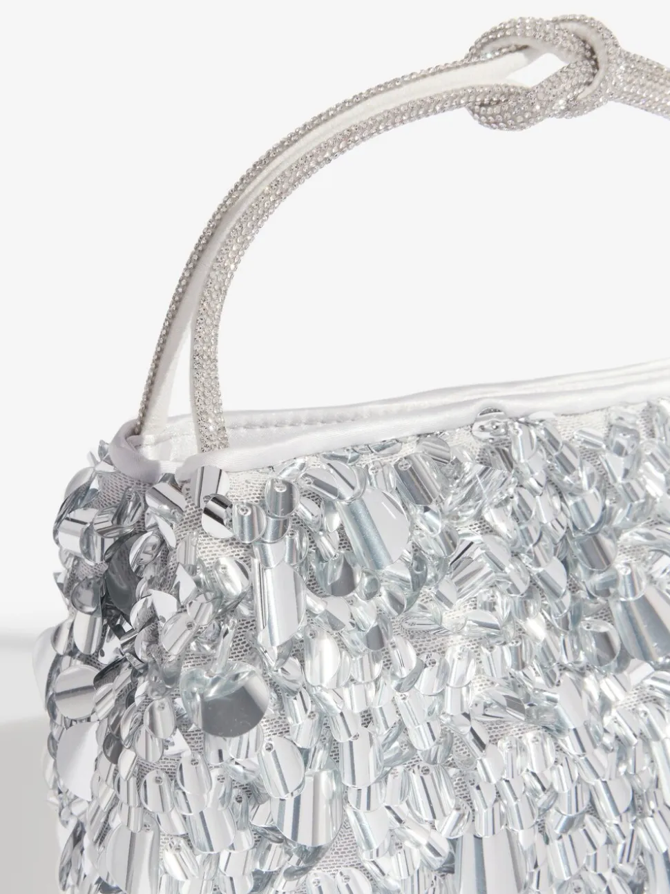 Zilver - Friends Like These Sequin Top Handle Bag
