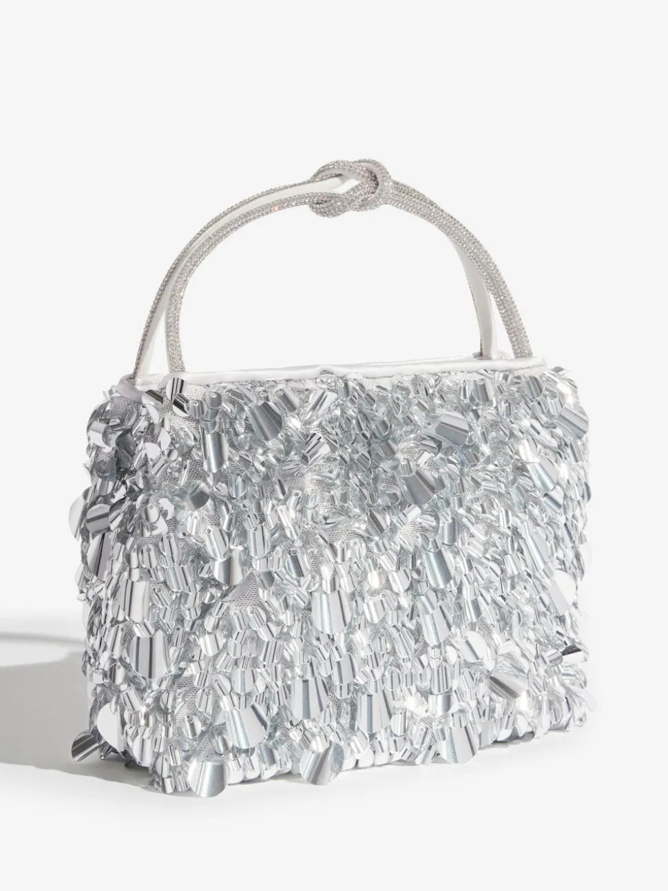 Zilver - Friends Like These Sequin Top Handle Bag
