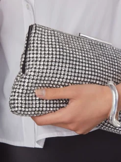 Zilver - Glinsterende clutch