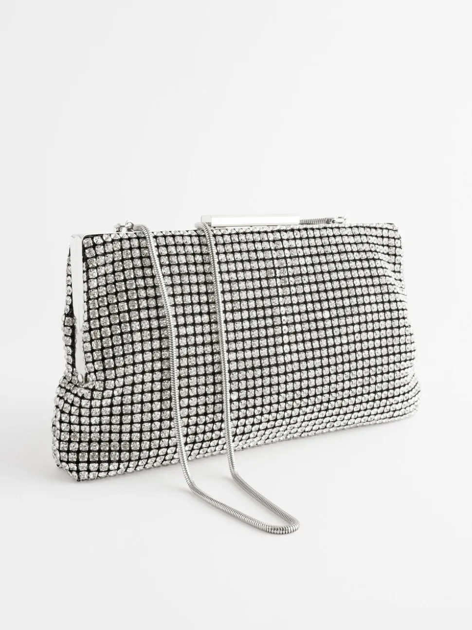 Zilver - Glinsterende clutch
