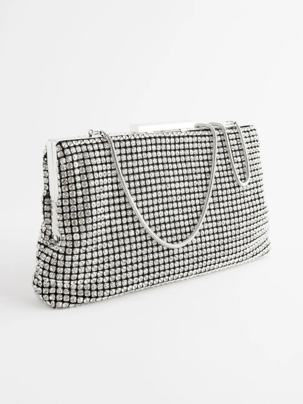 Zilver - Glinsterende clutch