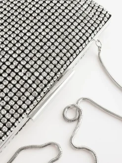 Zilver - Glinsterende clutch