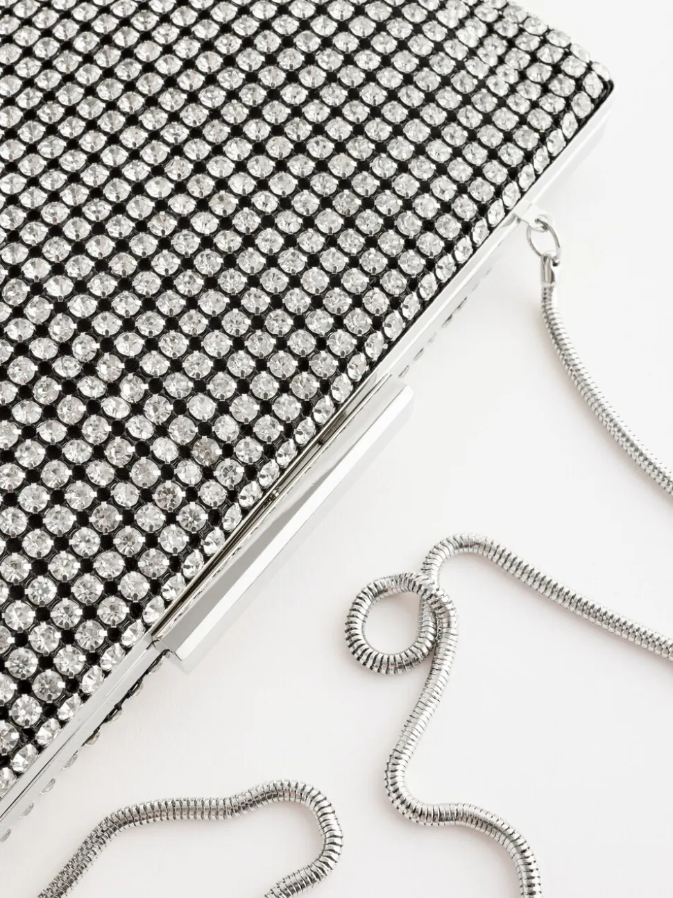 Zilver - Glinsterende clutch