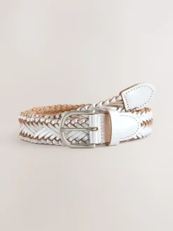 Zilver - Hand Plaited Leather Belt