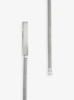 Zilver - Skinny stretchy Plaque riem