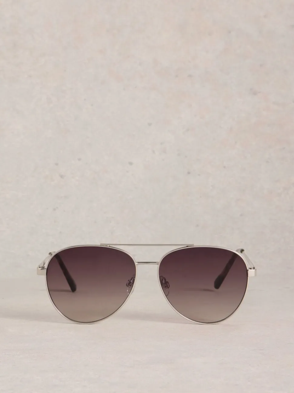 Zilver - White Stuff Aviator Style Glasses