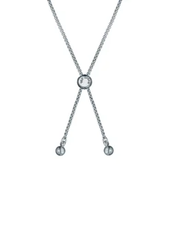 Zilver/blauw - Ted Baker Tone Melrah: Iconische kristallen schuifarmband, heldere kristallen